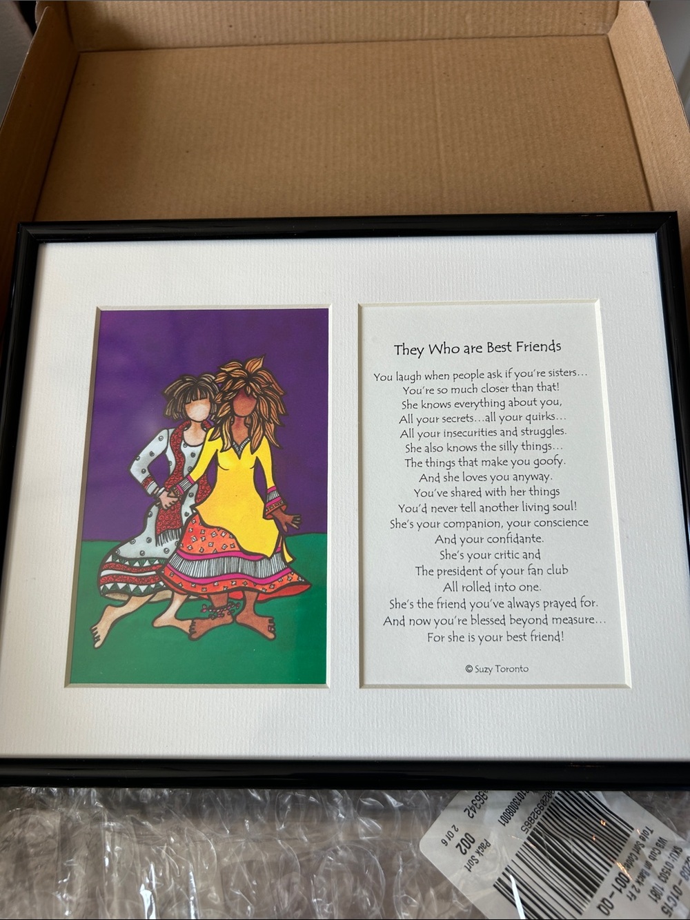 Suzy Toronto Framed Print & Poem